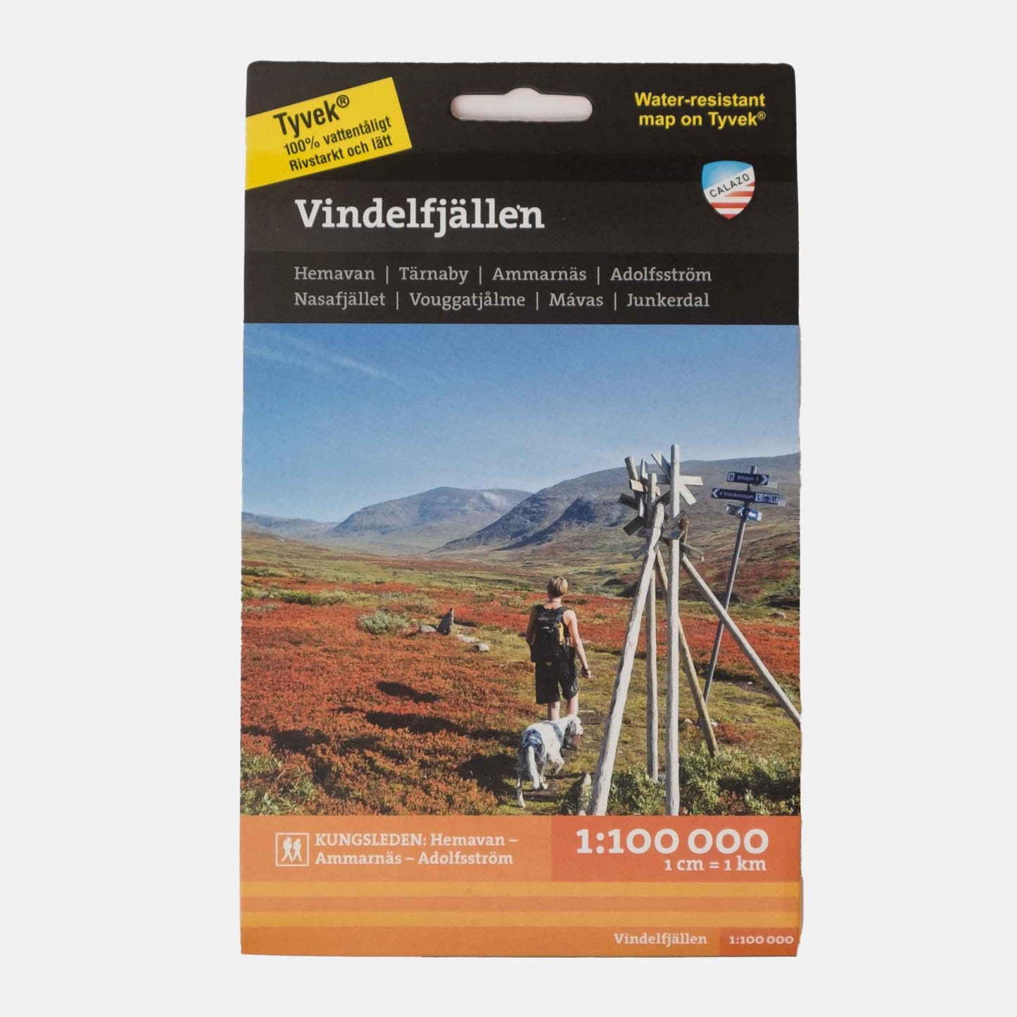 Karta | VINDELFJÄLLEN 1:100.000