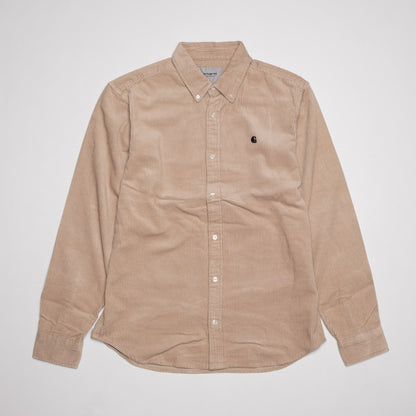 L/S Madison Cord Shirt | Wall / Black