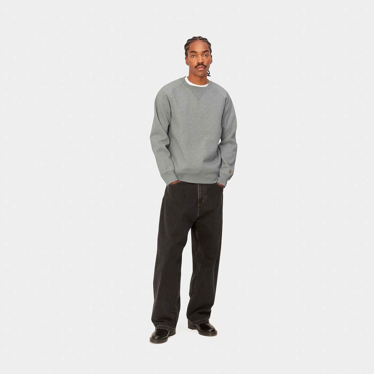 Chase Sweat | Grey Heather / Gold