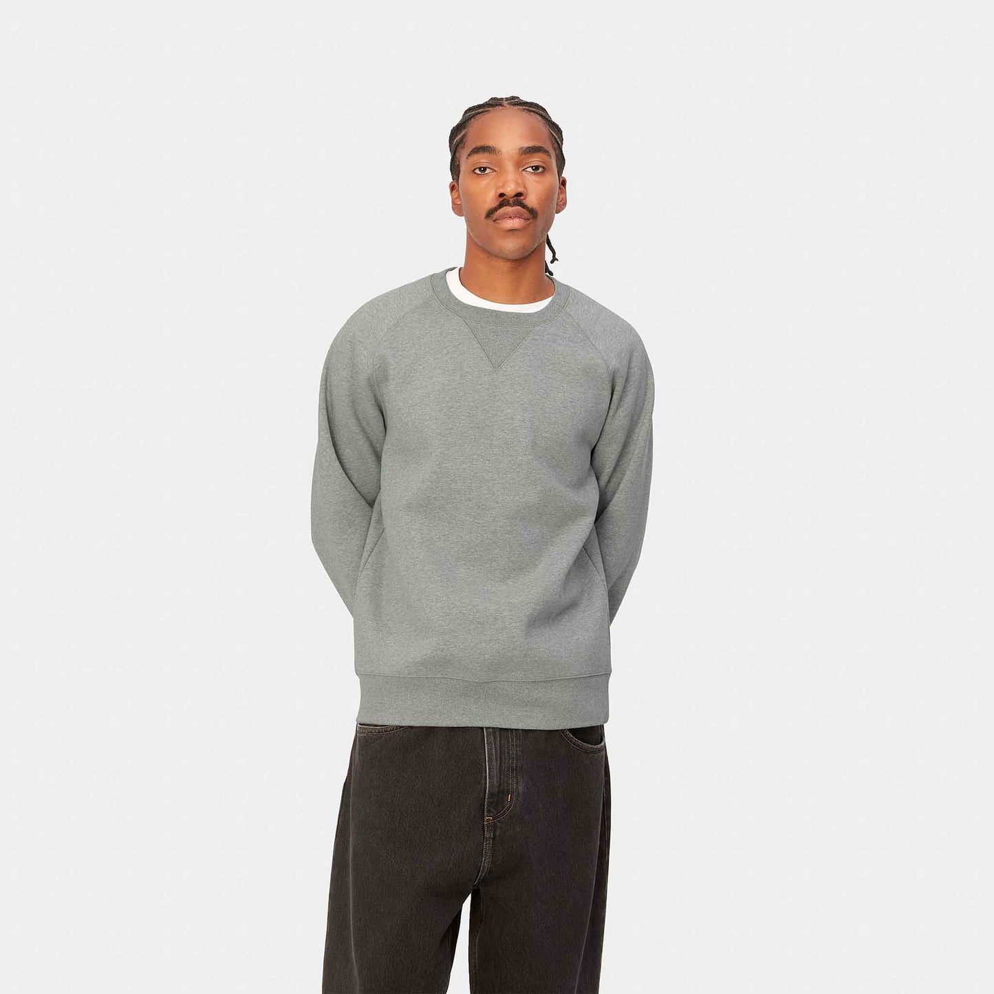 Chase Sweat | Grey Heather / Gold