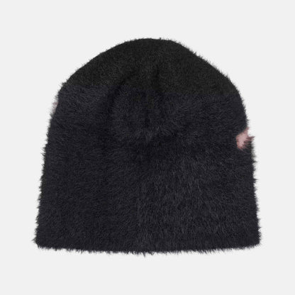 Chedda Beanie | Black / Glassy Pink