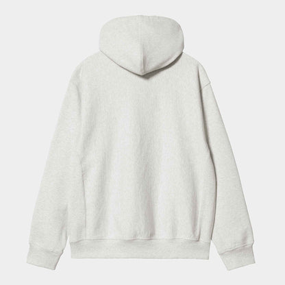Hooded American Script Sweat | Ash Heather