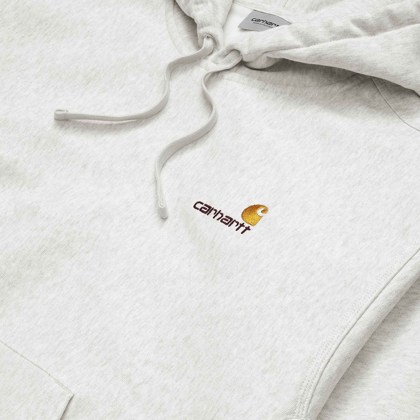 Hooded American Script Sweat | Ash Heather