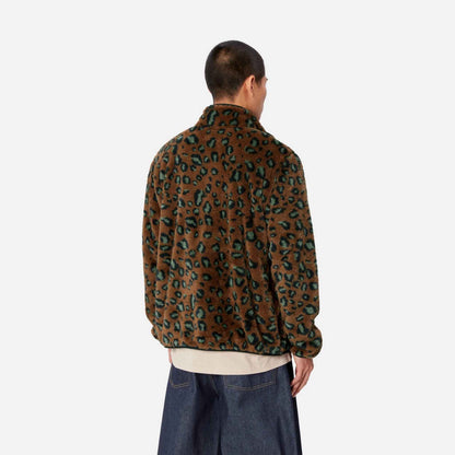 Jebson Sweat Jacket | Camo Leo, Tamarind / Black