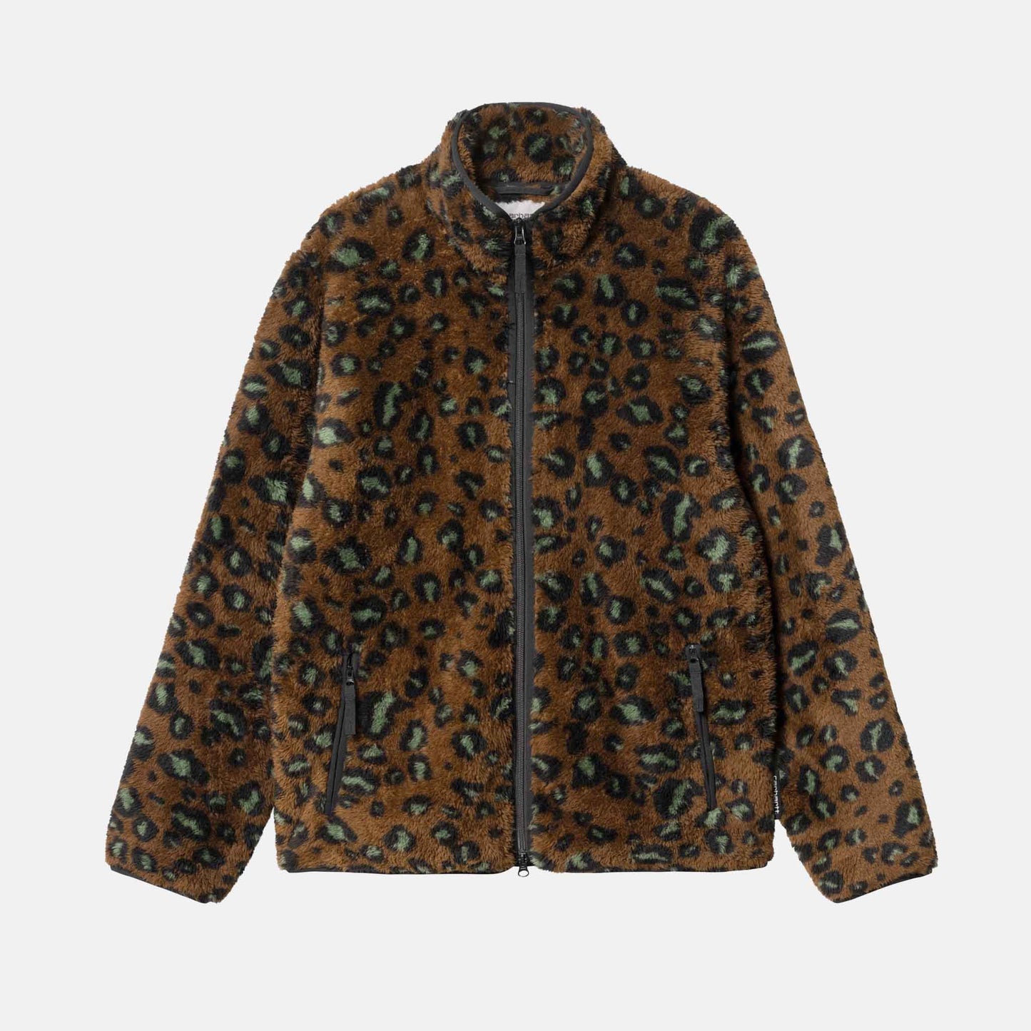 Jebson Sweat Jacket | Camo Leo, Tamarind / Black