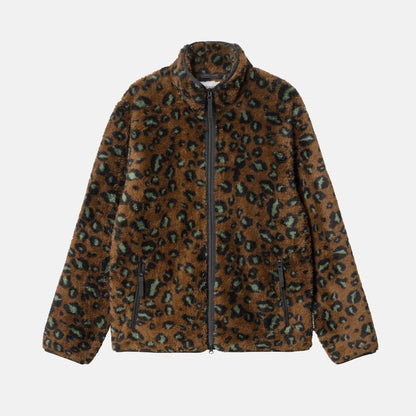 Jebson Sweat Jacket | Camo Leo, Tamarind / Black