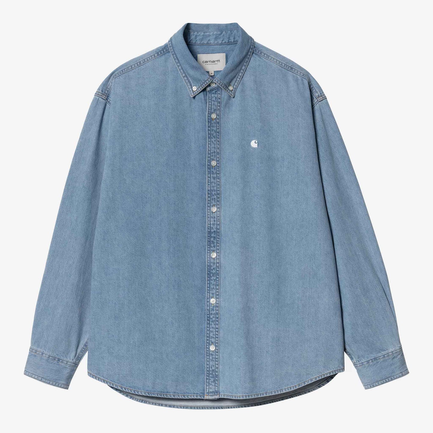 L/S Lucas Shirt | Blue, Bleached