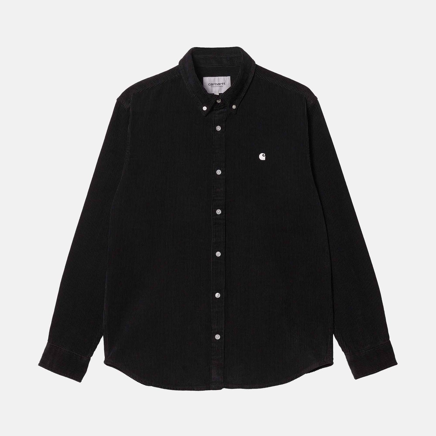 L/S Madison Fine Cord Shirt | Black / Wax