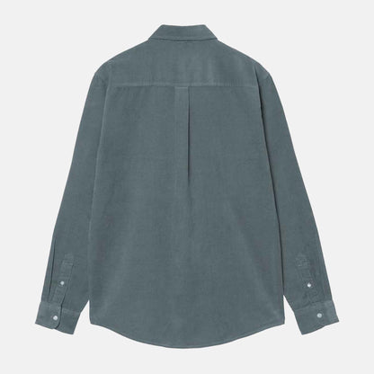 L/S Madison Fine Cord Shirt | Cozy Blue / Wax