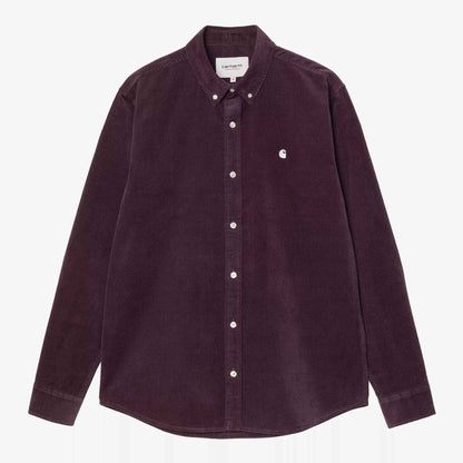 L/S Madison Fine Cord Shirt | Cozy Purple / Wax