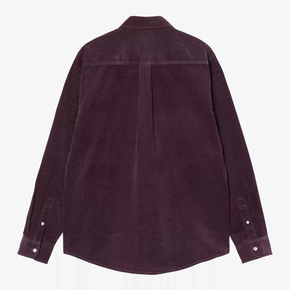 L/S Madison Fine Cord Shirt | Cozy Purple / Wax