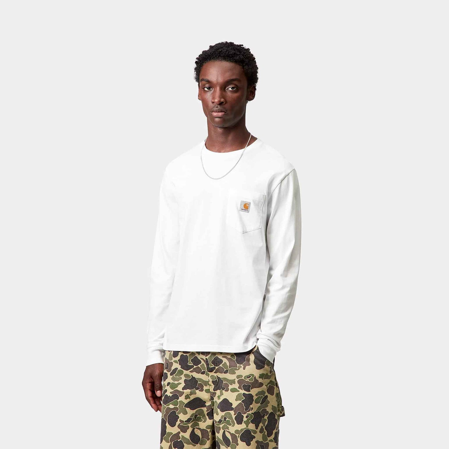 L/S Pocket T-Shirt | White