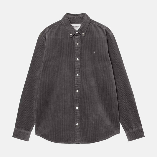 L/S Madison Cord Shirt | Graphite / Graphite