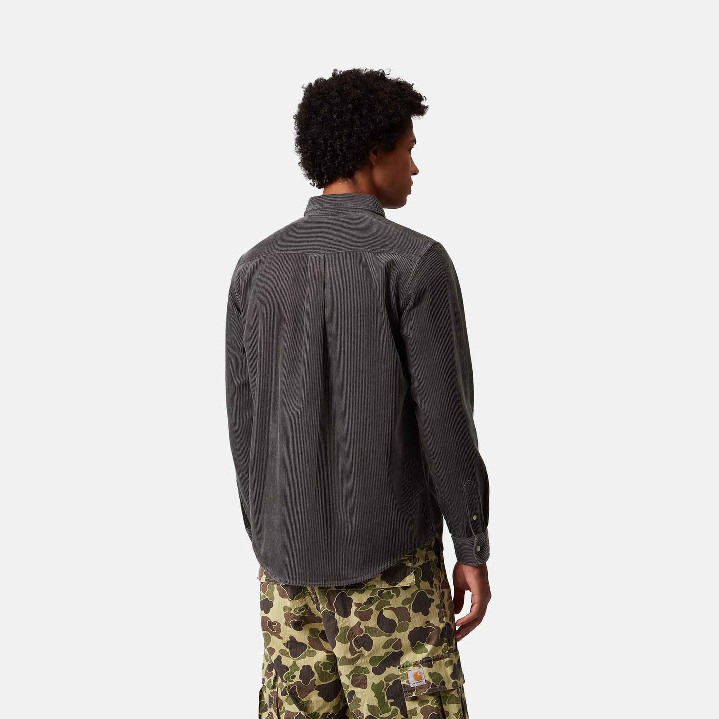 L/S Madison Cord Shirt | Graphite / Graphite