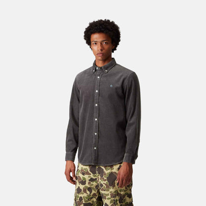 L/S Madison Cord Shirt | Graphite / Graphite
