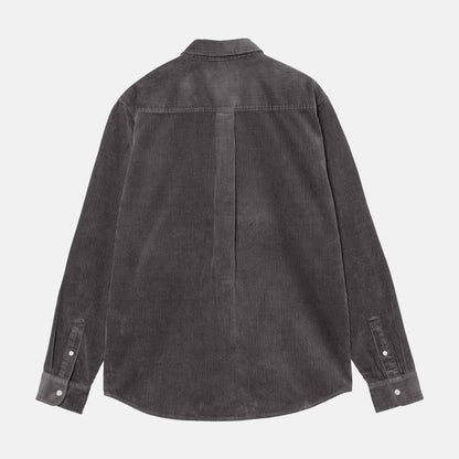 L/S Madison Cord Shirt | Graphite / Graphite