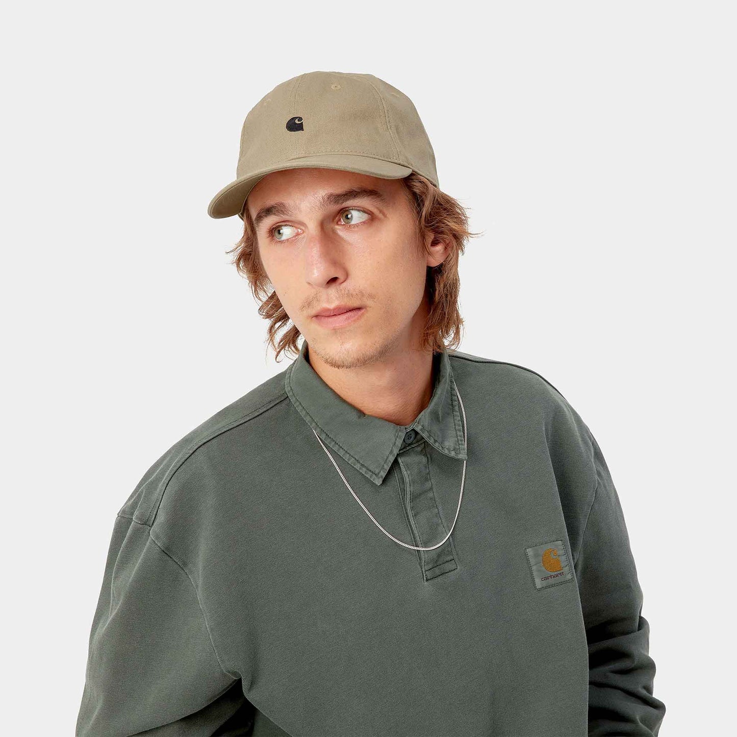 Madison Logo Cap | Leather / Black