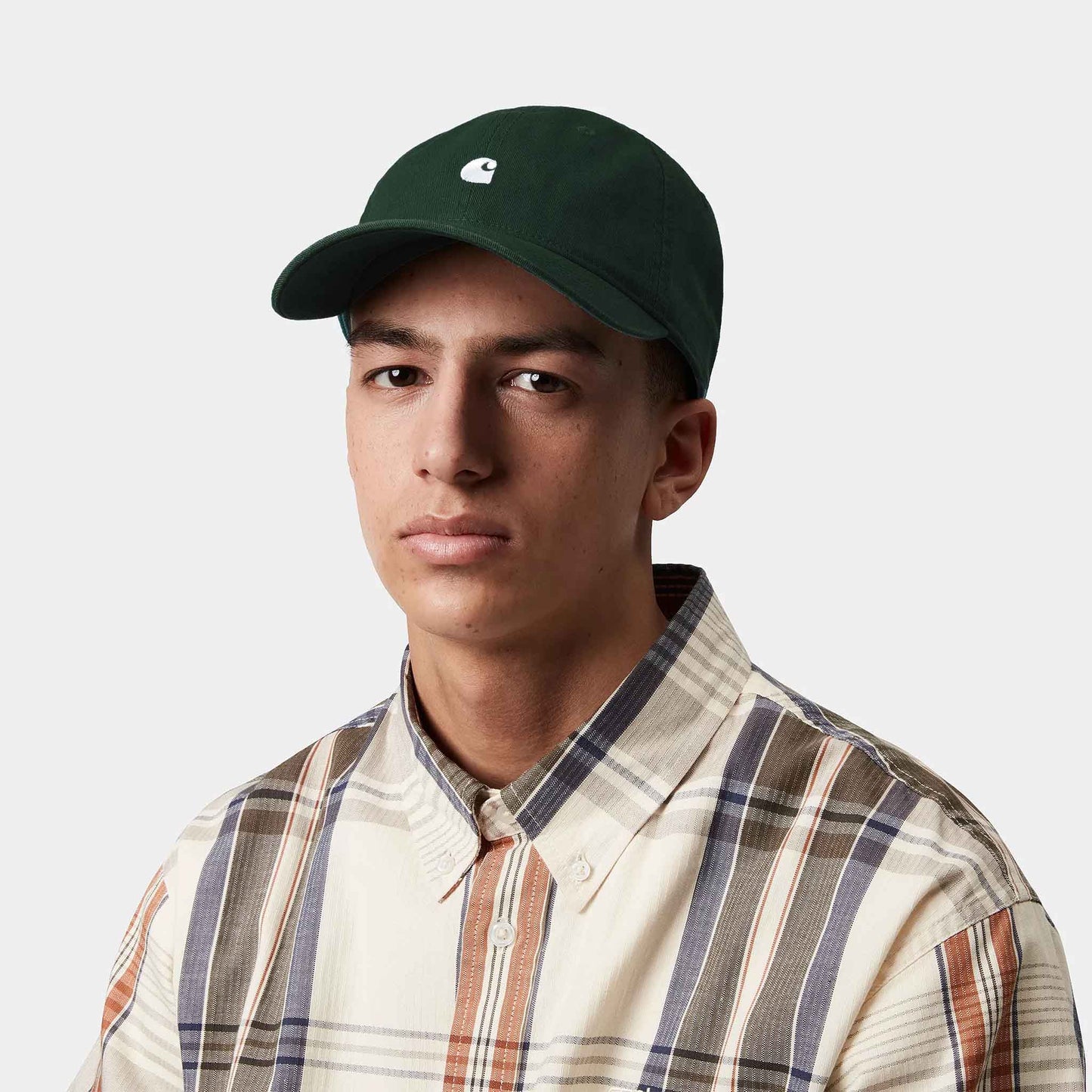 Madison Logo Cap | Conifer / White