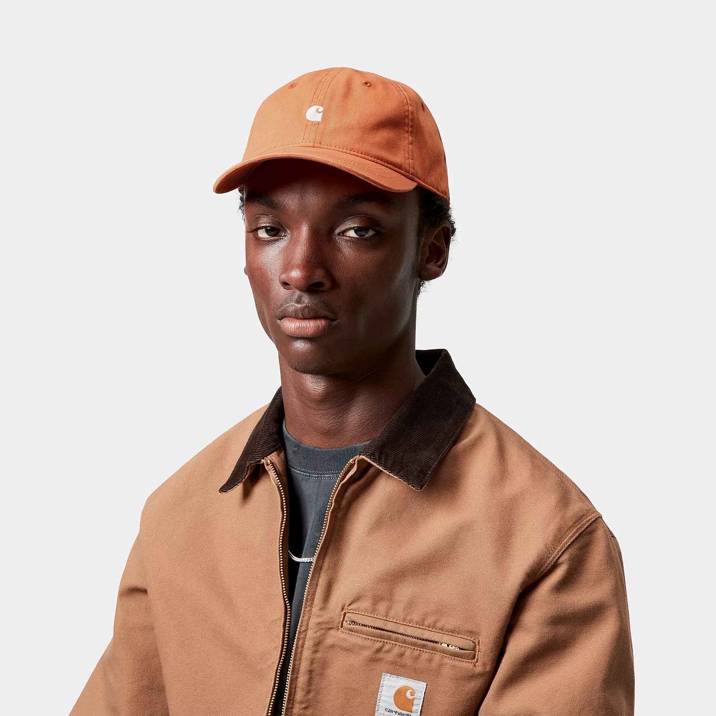 Madison Logo Cap | Redhaven / White
