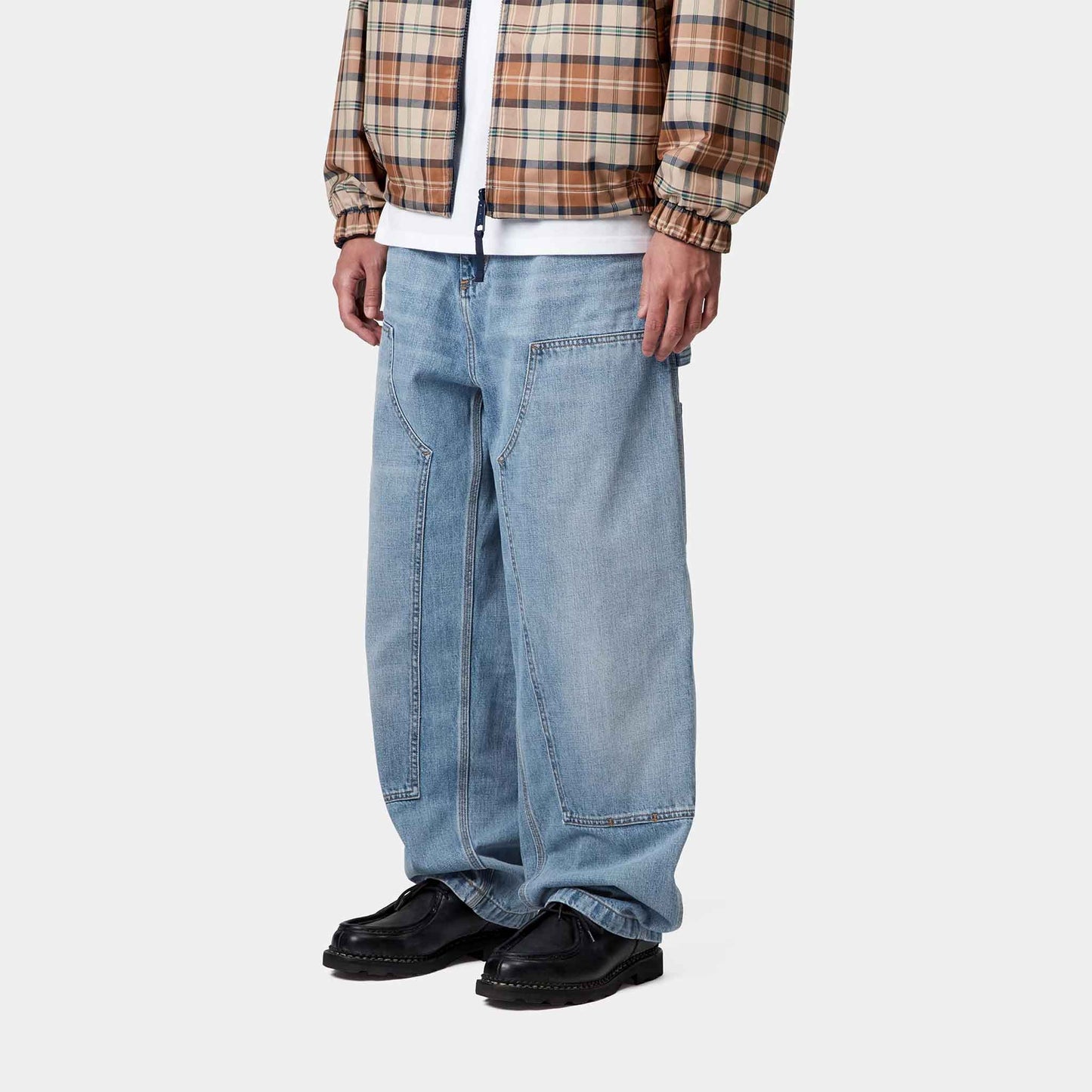 OG Double Knee Pant | Blue, Burst washed