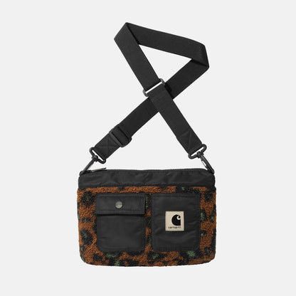 Orla Strap Bag | Camo Leo Jacquard, Tamarind / Black