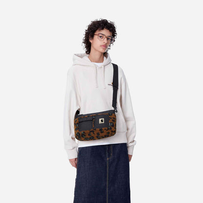 Orla Strap Bag | Camo Leo Jacquard, Tamarind / Black