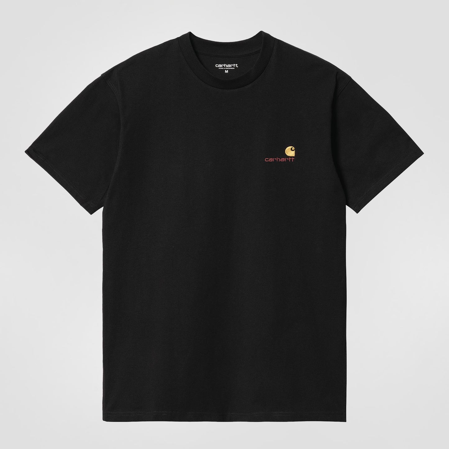 American Script T-Shirt Organic Cotton | Black