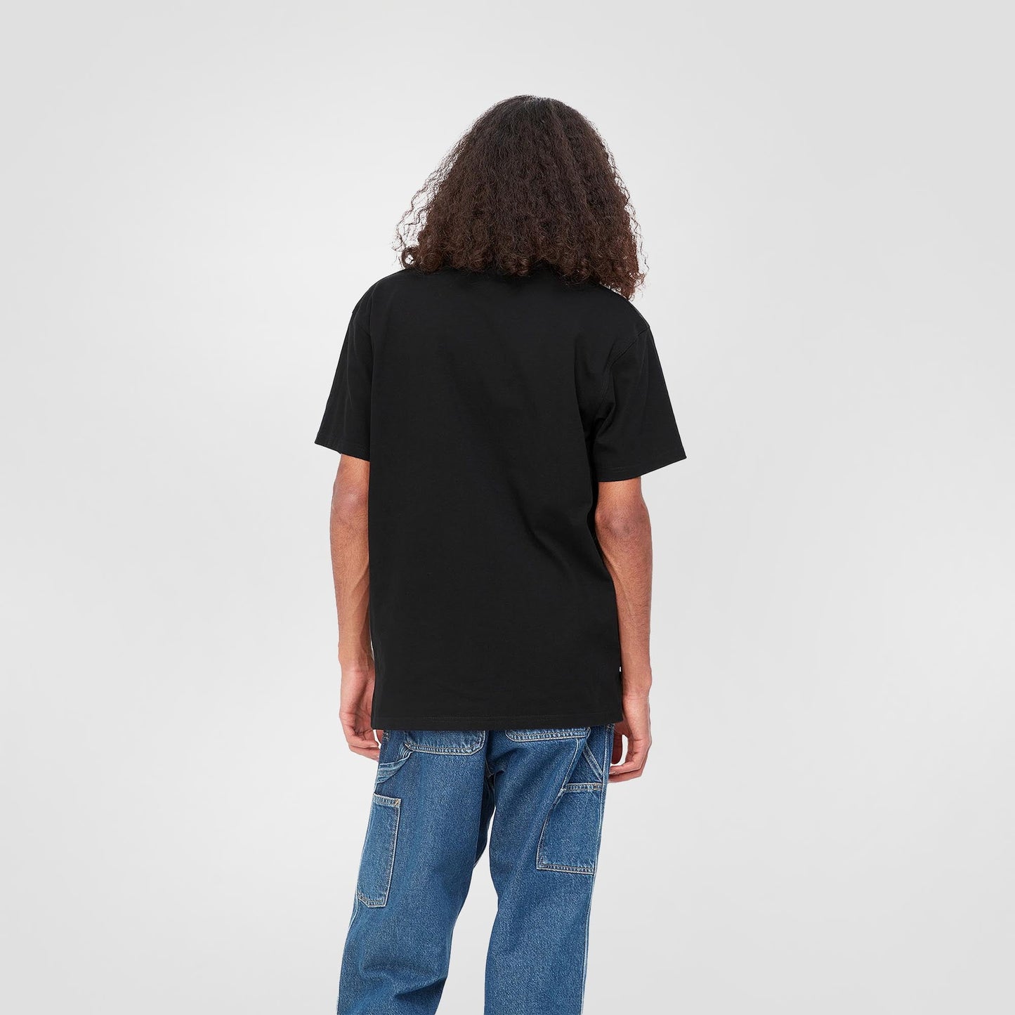 American Script T-Shirt Organic Cotton | Black