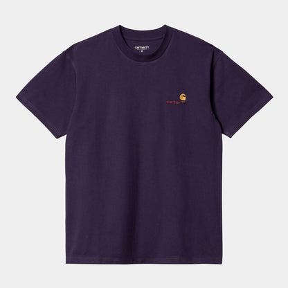 S/S American Script T-Shirt | Cassis