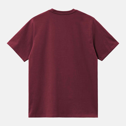 S/S American Script T-Shirt | Malbec