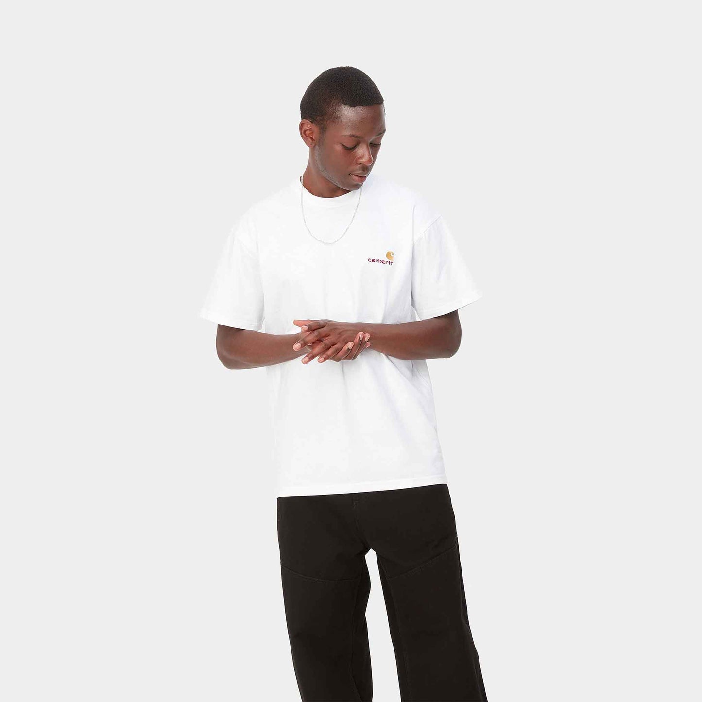S/S American Script T-Shirt | White