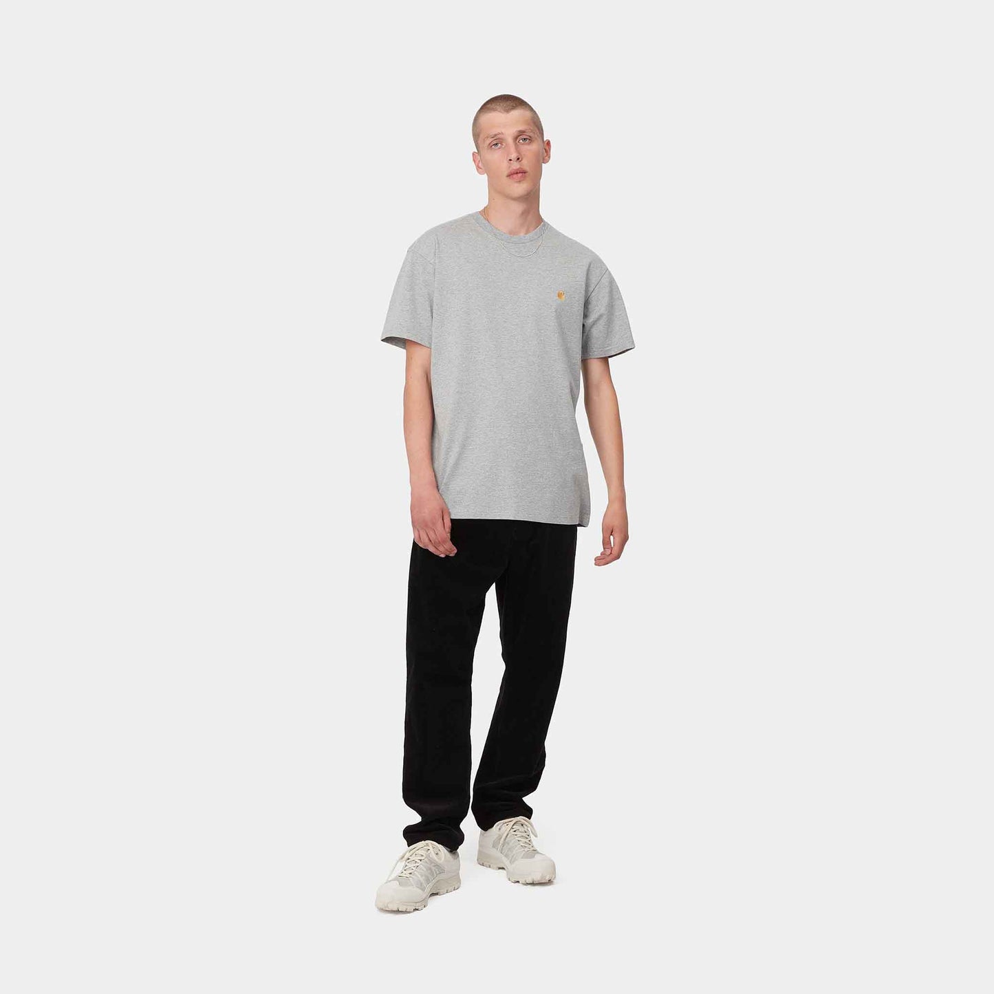 S/S Chase T-Shirt | Gray Heather / Gold