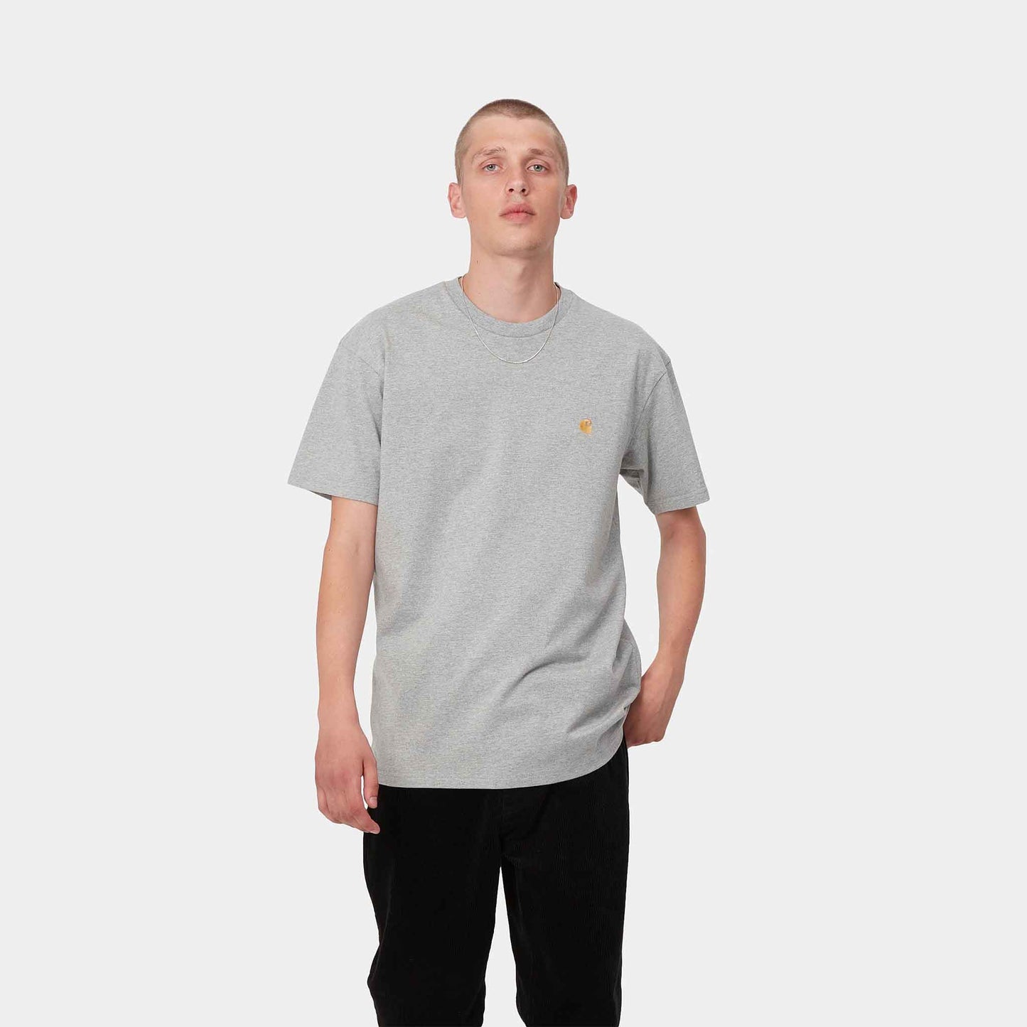S/S Chase T-Shirt | Gray Heather / Gold