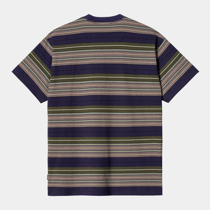 S/S Coby T-Shirt | Colby Stripe, Tyrian