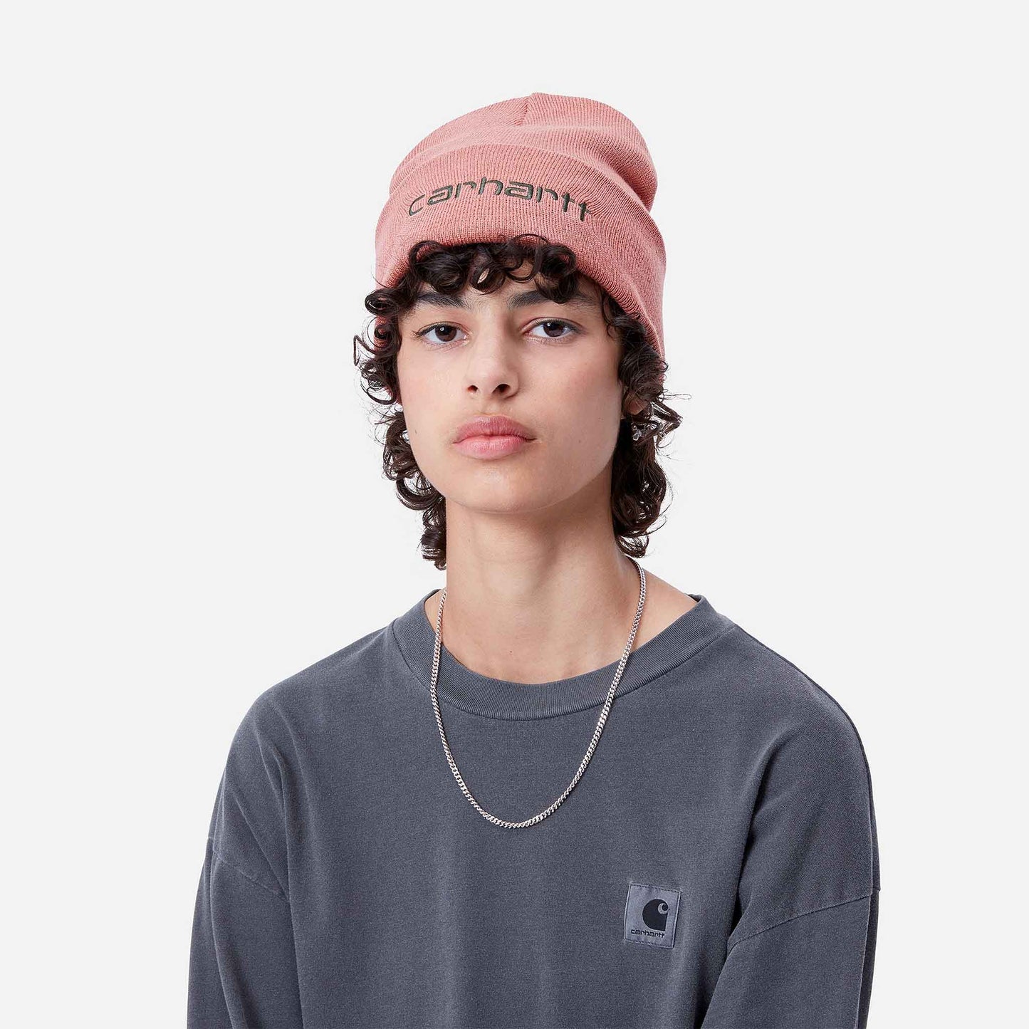 Script Beanie | Dusty Rose / Sycamore Tree