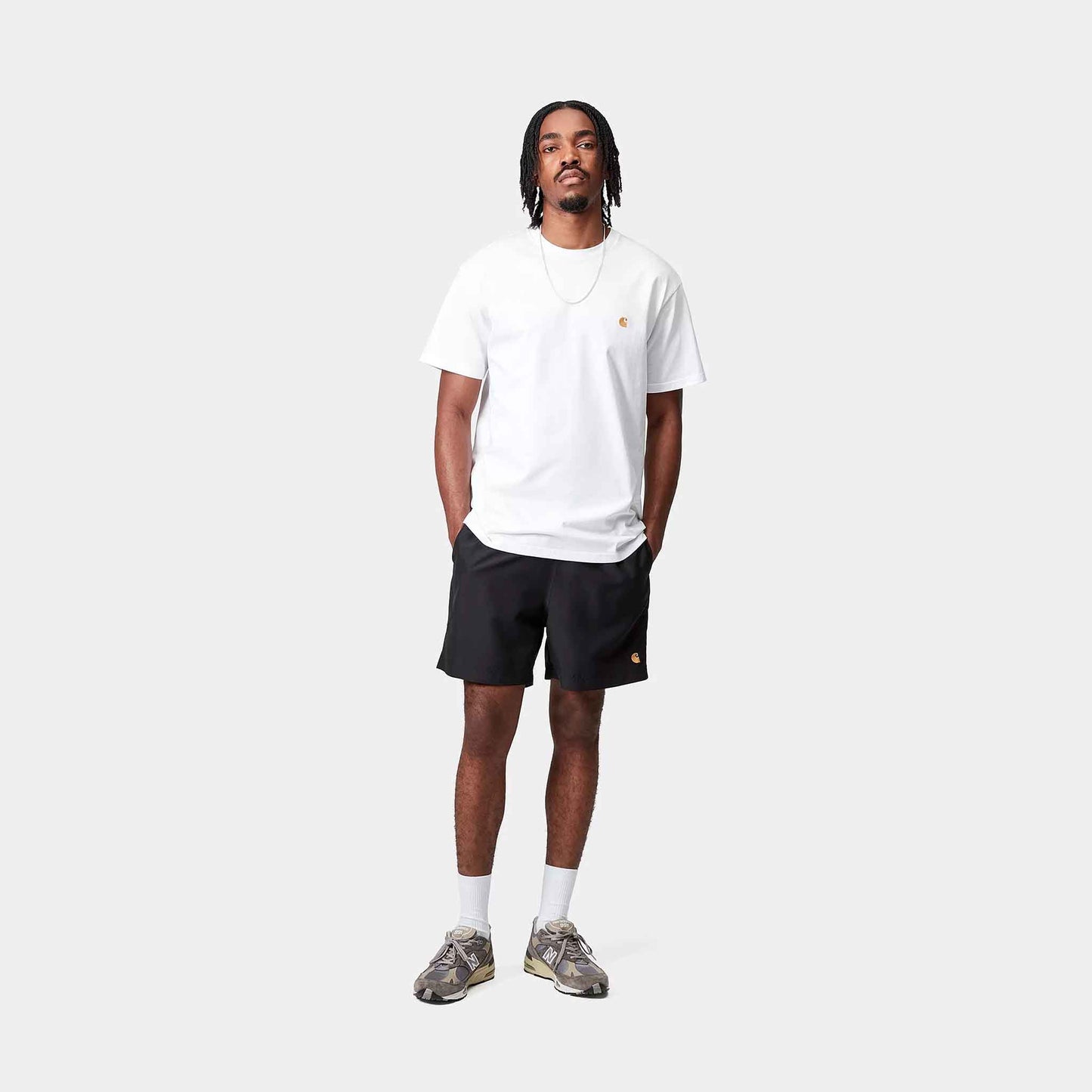 Chase Swim Trunks | Black / Gold
