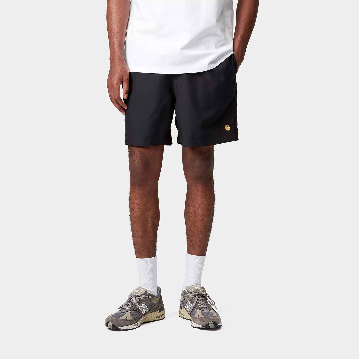 Chase Swim Trunks | Black / Gold