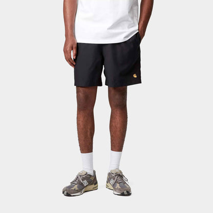 Chase Swim Trunks | Black / Gold