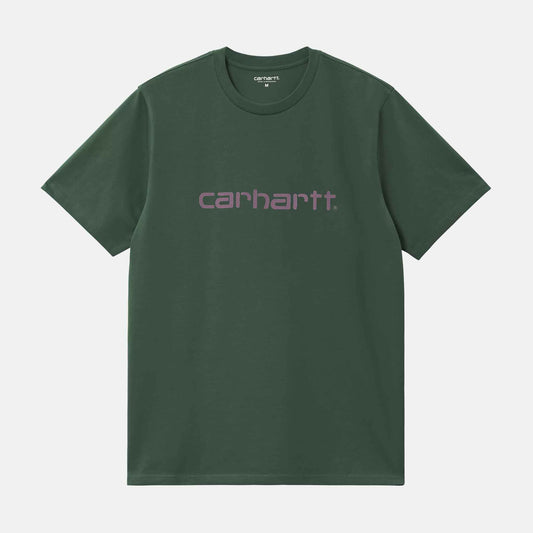 S/S Script T-Shirt | Sycamore Tree / Phlox