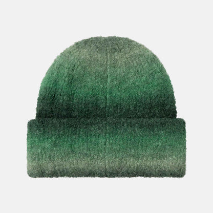 Tony Beanie | Tony Stripe Jacquard, Dark Fir / Pale Olive