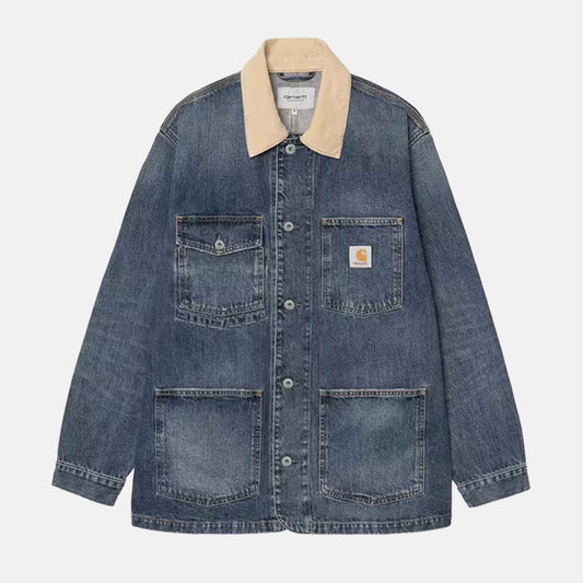 Warren Chore Coat | Blue / Dusty H Brown