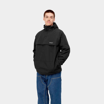 Windbreaker Pullover | Black / White