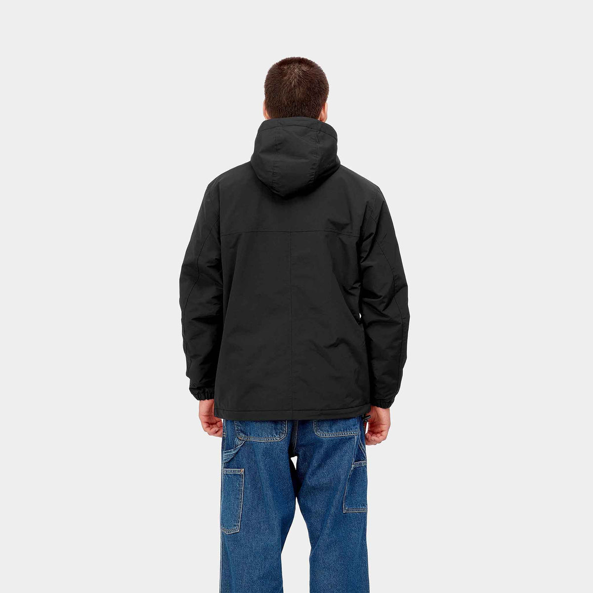 Windbreaker Pullover | Black / White