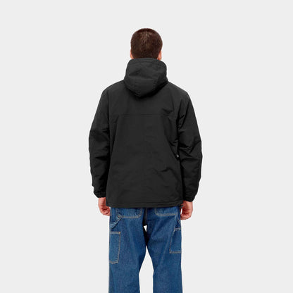 Windbreaker Pullover | Black / White