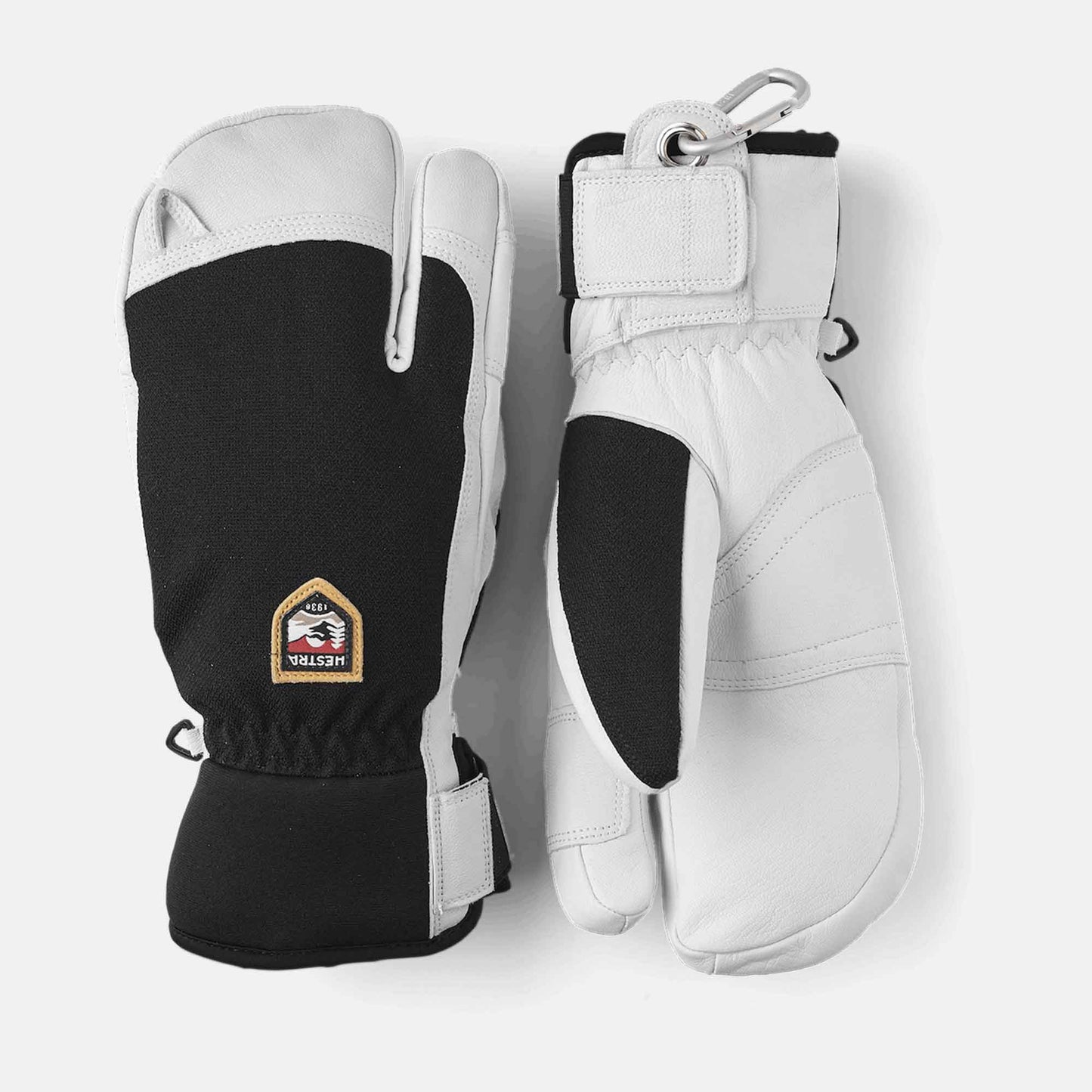 Army Leather Patrol 3-finger | Svart