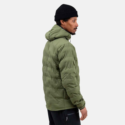 Mens Dark Start Recycled Hoodie | Moss Green