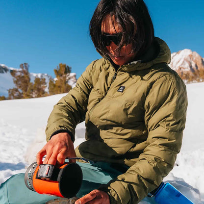 Mens Dark Start Recycled Hoodie | Moss Green