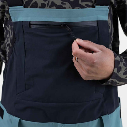 Mens Shralpinist Stretch Recycled Bib Pant | Stelth Blk