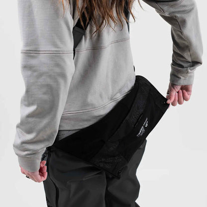 Womens Mtn Surf Recycled Bib Pant | Stealth Black