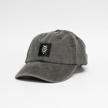Low profile Vintage Cap | Black / Black